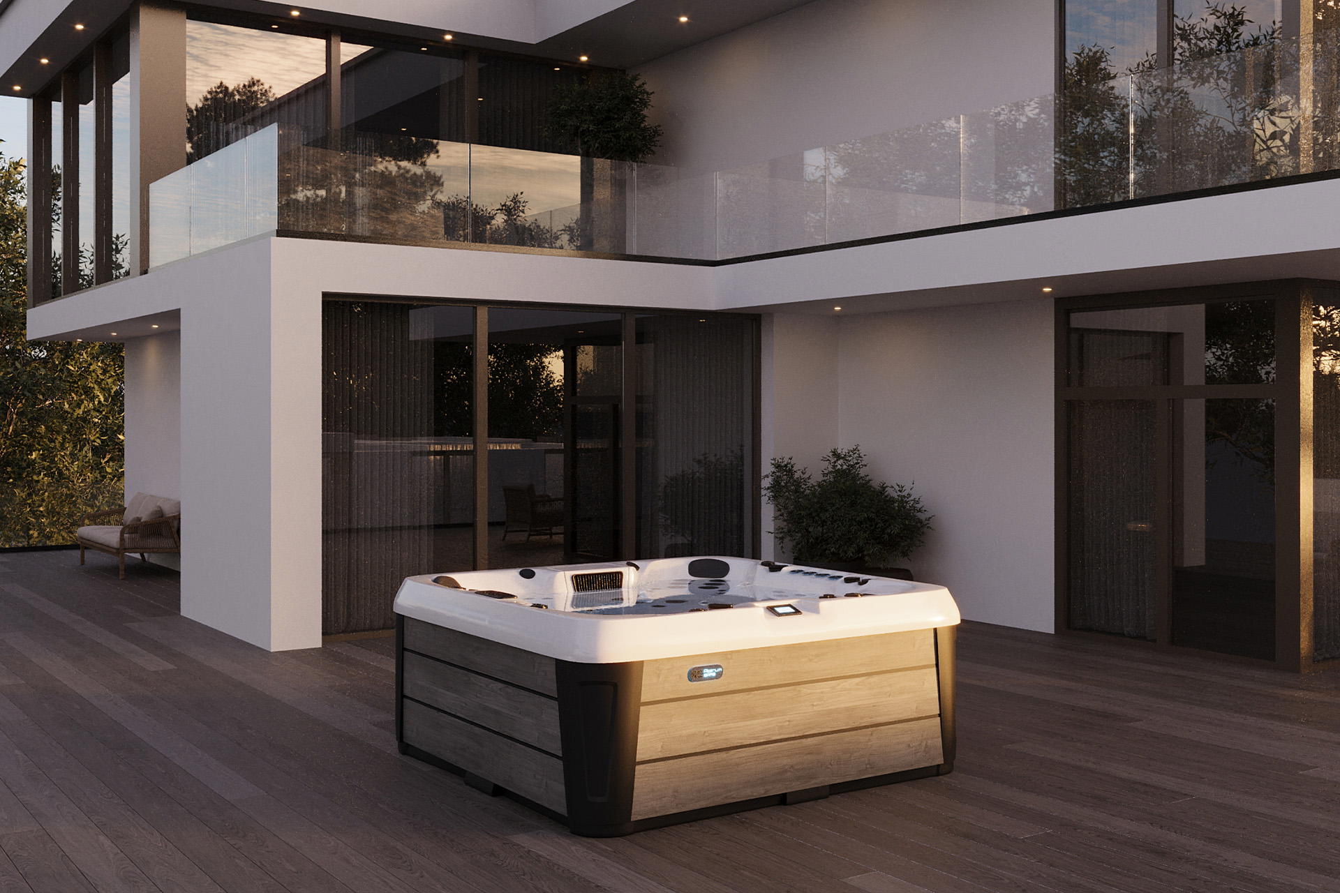 Oslo Hot Tub lifestyle day view