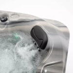 Close-up of a headrest and surrounding jets on a Platinum Spas Refresh hot tub