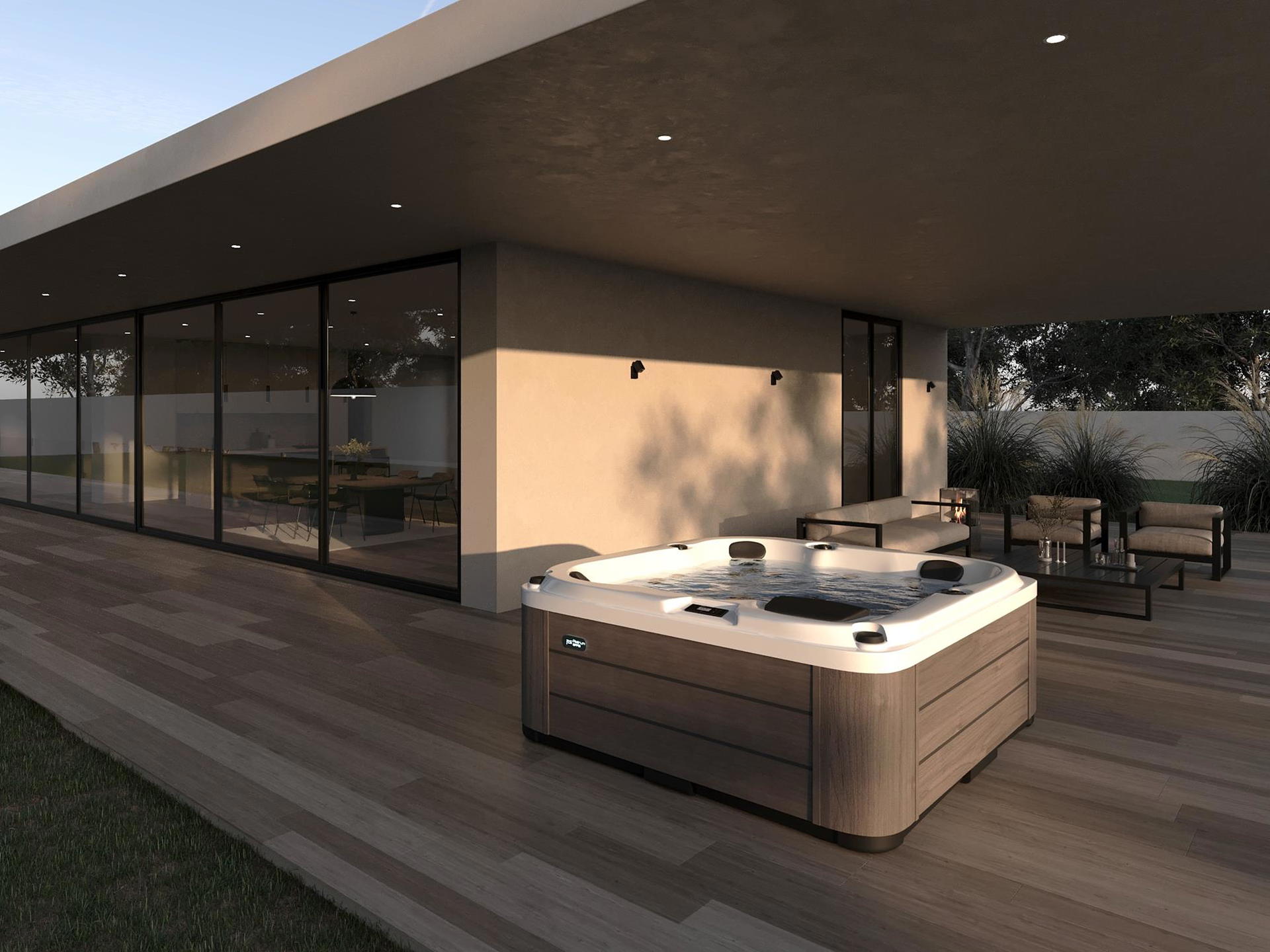Reims Hot Tub lifestyle day view