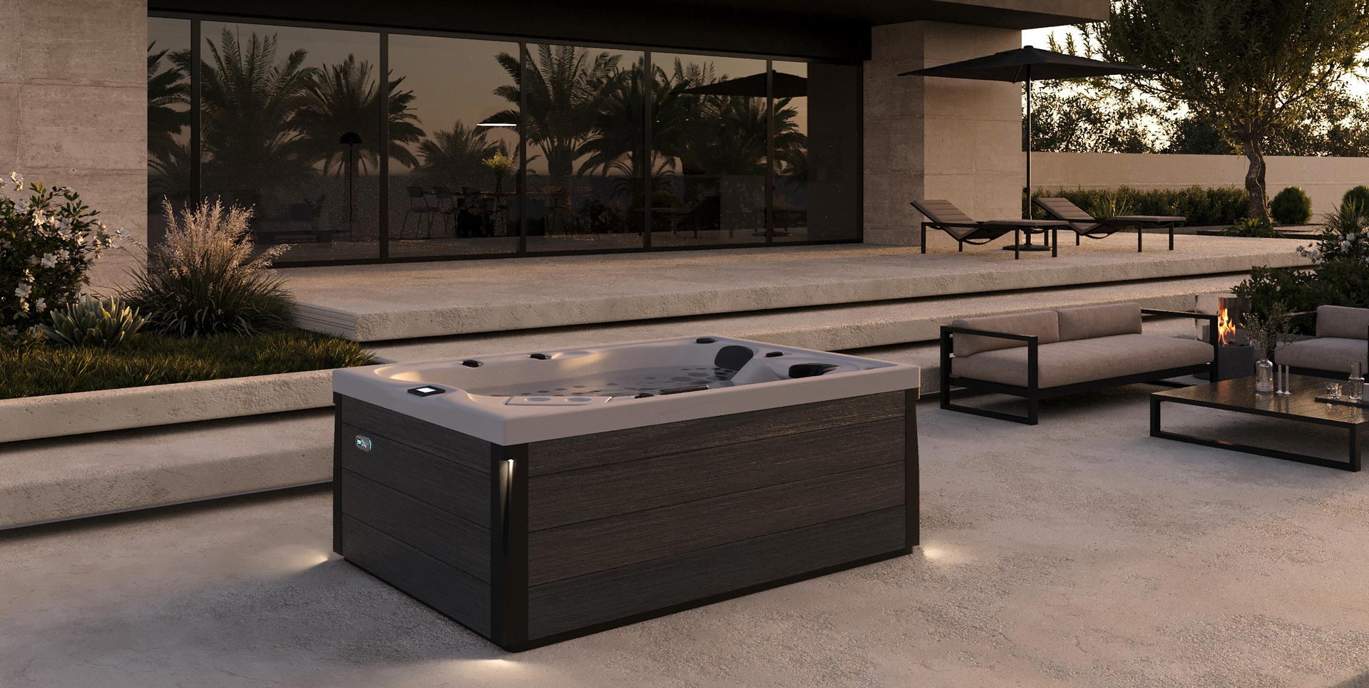 Topaz Hot Tub lifestyle day view