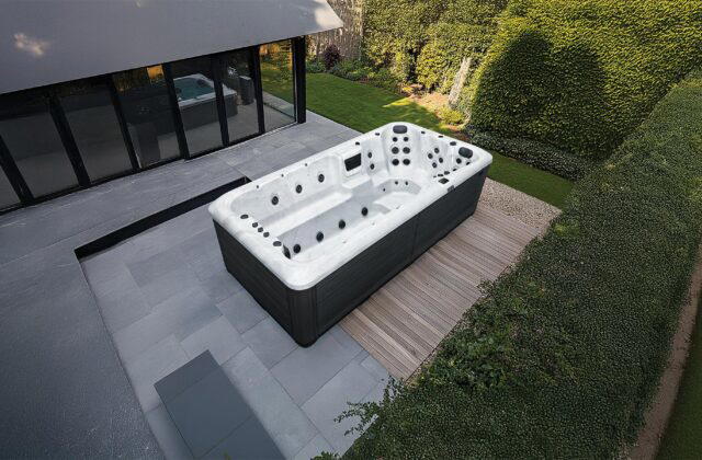 Platinum Spas Titan Swim Spa from above