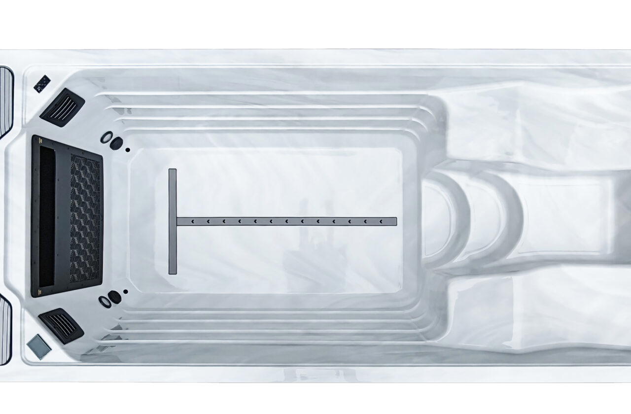 Artemis Pro mini pool overhead view by Platinum Spas