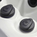 Platinum Spas Capri hot tub in Sterling Silver