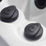 Platinum Spas Capri hot tub in Sterling Silver