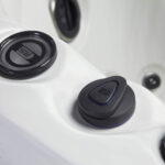 Platinum Spas Capri hot tub in Sterling Silver