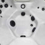 Platinum Spas Capri hot tub in Sterling Silver