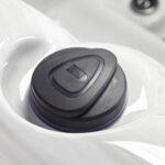Platinum Spas Portofino hot tub in Sterling Silver