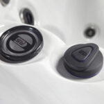 Platinum Spas Portofino hot tub in Sterling Silver