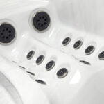 Platinum Spas Portofino hot tub in Sterling Silver