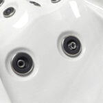 Platinum Spas Portofino hot tub in Sterling Silver