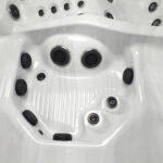 Platinum Spas Portofino hot tub in Sterling Silver