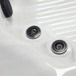 Platinum Spas Portofino hot tub in Sterling Silver
