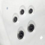 Platinum Spas Portofino hot tub in Sterling Silver