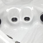 Platinum Spas Portofino hot tub in Sterling Silver