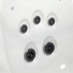 Platinum Spas Portofino hot tub in Sterling Silver